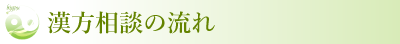 漢方相談の流れ